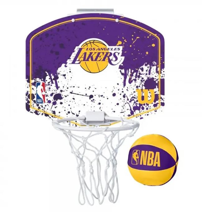 Mini Tablero Baloncesto Wilson NBA Los Angeles Lakers