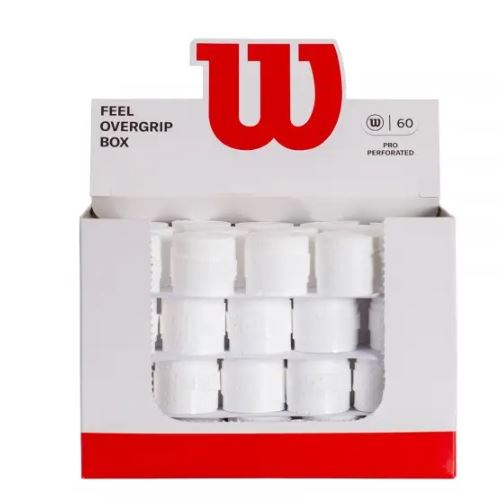 Overgrips Wilson Pro Caja 60u Blanco Perforados