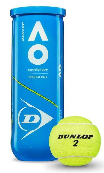 Pelotas Dunlop AUSTRALIAN OPEN 1x3 bolas