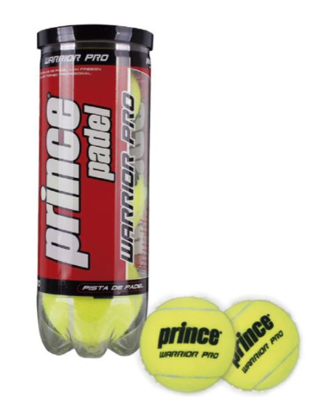 Pelotas Pádel Prince Pádel Warrior Pro 3 pelotas