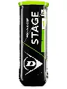 Pelotas Tenis Dunlop STAGE 1 Verde 1 Bote 3 pelotas