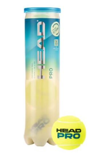 Pelotas Tenis Head Pro bote 4 pelotas