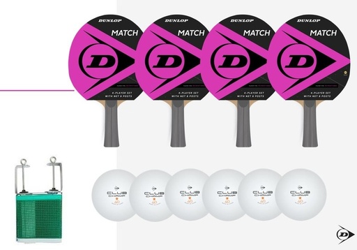 [DAA9146] Tenis Mesa Dunlop Match 4 Players