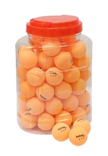[DAA0044-NA] Pelotas Ping Pong Softee PVC Tarro 60 Pelotas Naranja