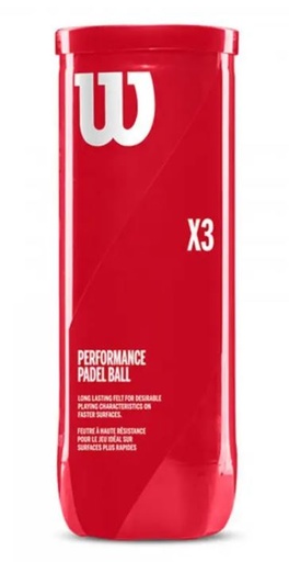 [DAA9971-1] Pelotas Pádel Wilson Performance X3 1 Bote 3 pelotas