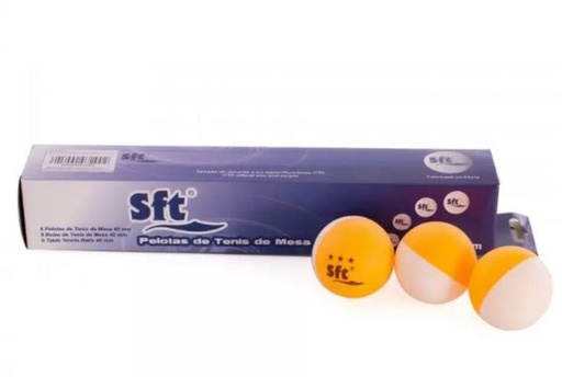 [DAB0980] Pelotas Tenis Mesa Softee ABS Bicolor Caja 6u