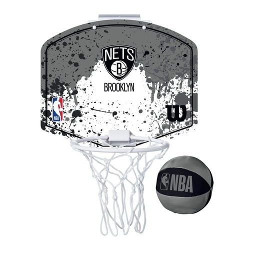 [DAB2180] Mini Canasta Wilson Team Mini Hoop NBA Brooklyn Nets