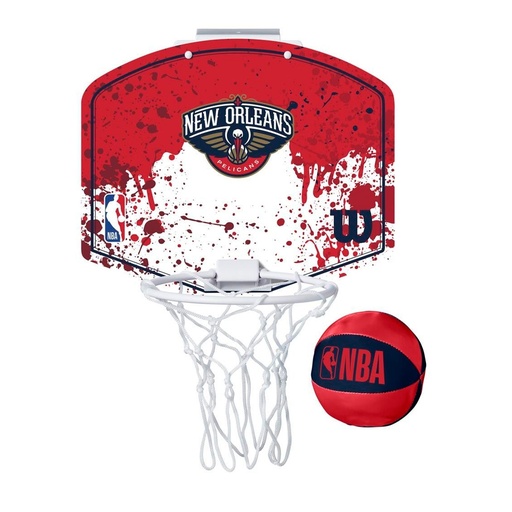 [DAB2183] Mini Canasta Wilson Team Mini Hoop NBA New Orleans Pelicans