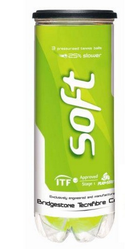 [D100PEL1032-VE-003] Pelotas Tenis Tecnifibre Stage 1 Soft x3