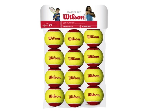 [DAD1091] Pelotas Wilson Principiante Punto Rojo 12u