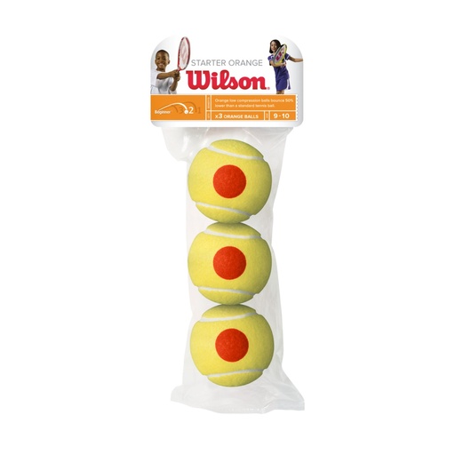 [DAD1093-1] Pelotas Wilson Principiante Punto Naranja 3u