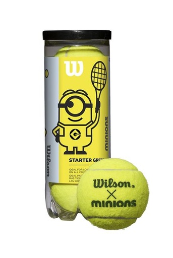 [DAD2244] Pelotas Tenis Wilson Iniciación Minions Stage 1 Bote 3 Pelotas