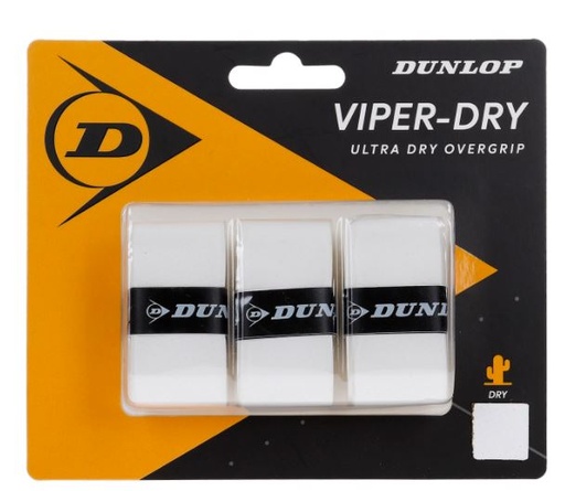 [DAA7200-0] Overgrips Microperforados Dunlop VIPER DRY Pack 3