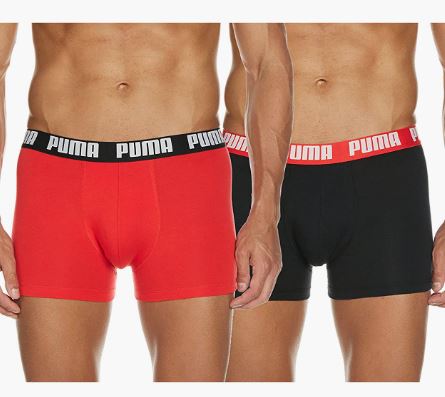 Boxer Puma Basic Boxer pack 2u Rojo Negro