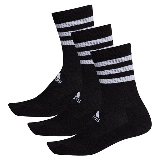 Calcetines adidas Cushioned 3 Stripes 3u Negro