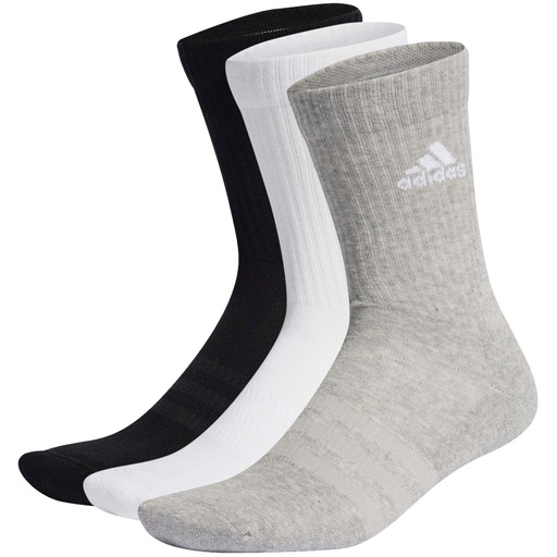 [DAB1510] Calcetines adidas Sportswear Crew Cushioned 3u Blanco/Negro/Gris