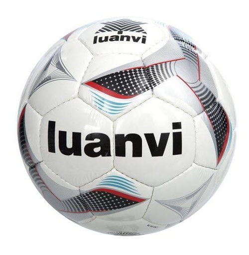 [DAB0870-T5] Balón Fútbol Luanvi CUP Negro Rojo Talla 5