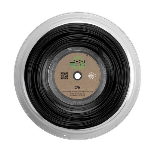 [DAC0111-1x] Cordaje Tenis Luxilon Eco Spin 1.25mm Reel 200m Negro