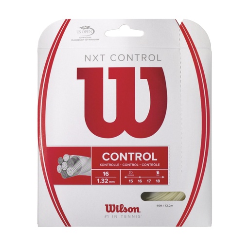 [DAC0281] Cordaje Tenis Wilson NXT Control 12.2m 1.32 mm Transparente