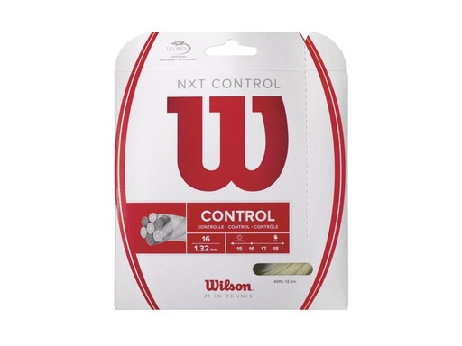 [DAC0281] Cordaje Tenis Wilson NXT Control 12.2m 1.32 mm Transparente