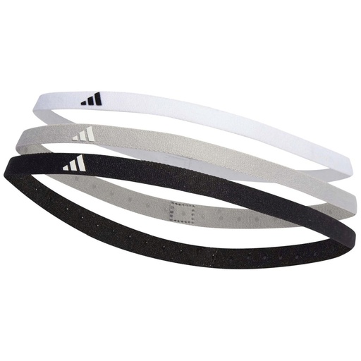 [DAC0297] Cinta Pelo adidas 3 Unidades Negro/Gris/Blanco Hombre