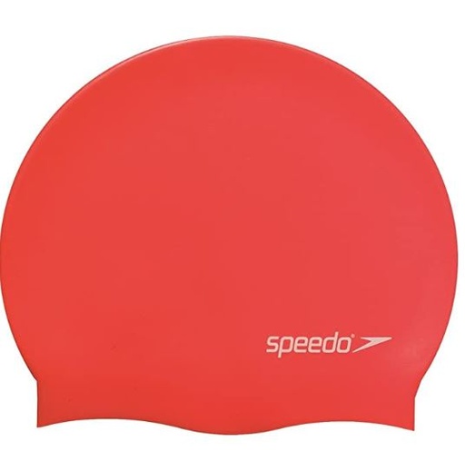 [D50GR002-RO-001] Gorro Natación Speedo Plain Flat Junior Team Rojo