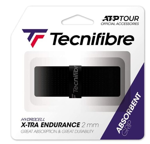 [DAB0727-NE] Grip Tenis Tecnifibre X-TRA Endurance ATP Tour 2 mm Negro