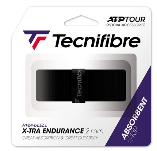 [DAB0727-NEx] Grip Tenis Tecnifibre X-TRA Endurance ATP Tour 2 mm Negro
