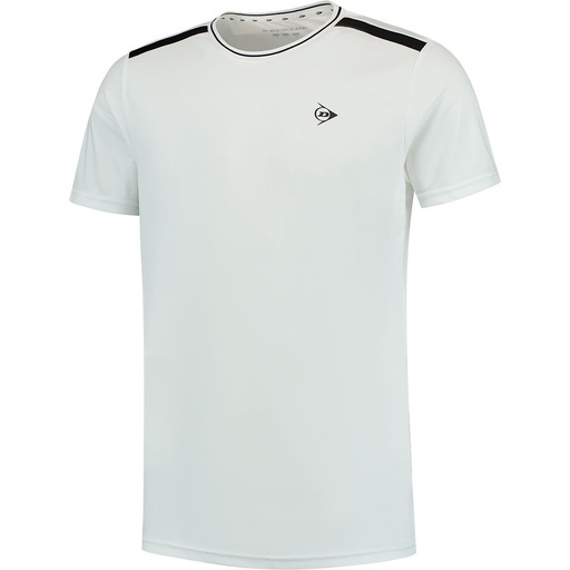 [DAC0008-L] Camiseta Dunlop Club Crew Hombre Blanco/Negro