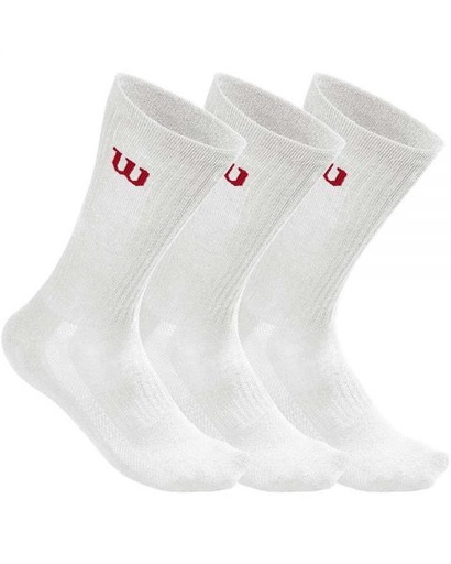 [DAB2177] Calcetines Wilson Men's Crew Blanco 3u Talla 43/46