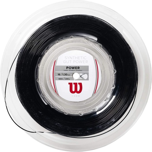 [DAB9654] Cordaje Tenis Wilson Synthetic Gut Power Bobina 200m 1.30mm 