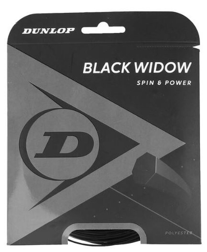 [D100CRD1009-NE] Cordaje Tenis Dunlop BLACK WIDOW 12 m