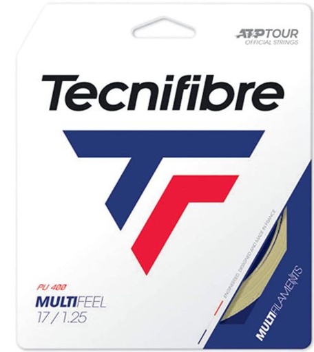[DAA0076-TR-0] Cordaje Tenis Tecnifibre MULTIFEEL Set 12 m Natural