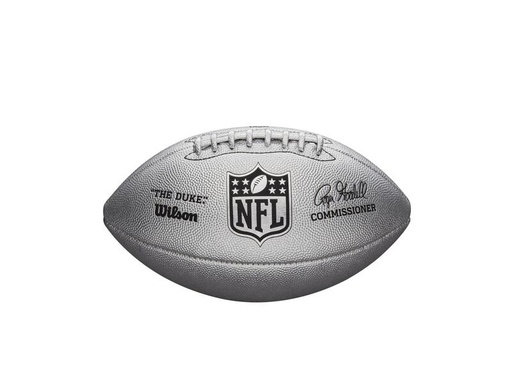 [DAB9883] Balón Fútbol Americano Wilson NFL Duke Metallic Edition Silver Official Size 