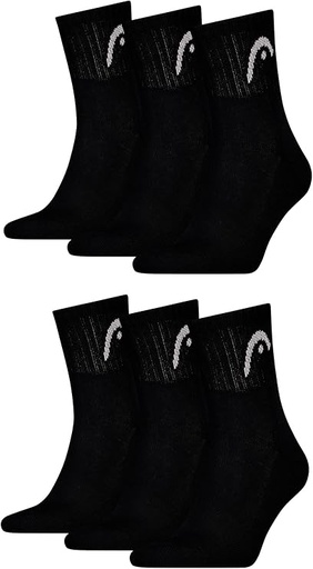 [DAC0320] Calcetines Head All Sports Training Short Crew 3 Pares Negro 