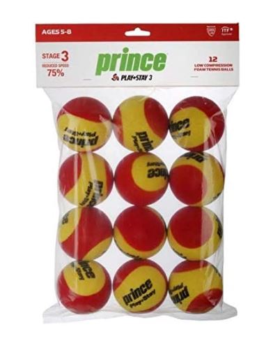 [DAC0433] Pelotas Tenis Prince Stage 1 Pack 12 pelotas