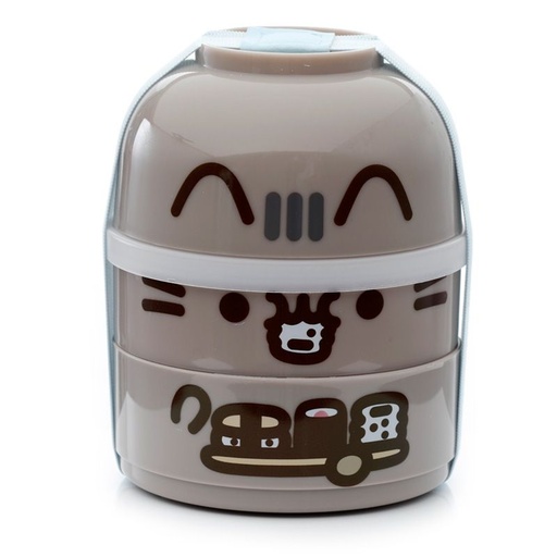 [DAC0461] Fiambrera Táper Bento con Compartimentos Gato Pusheen