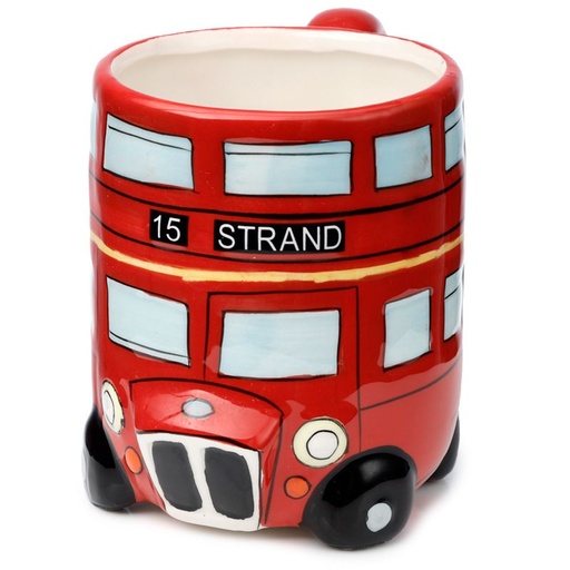 [DAC0465] Taza de Cerámica 3D con Forma Autobús de Londres