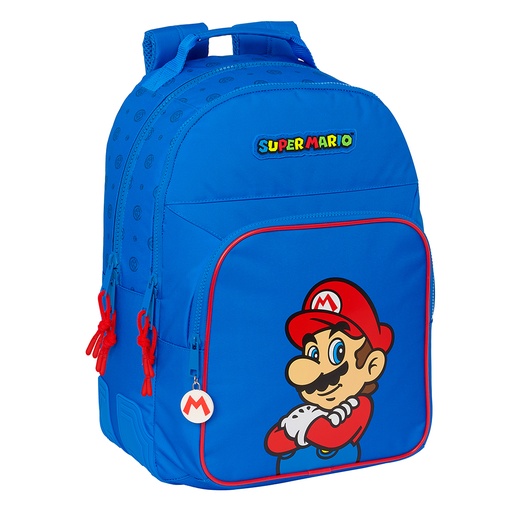 [DAC0763] Mochila Doble Super Mario Play Adaptable a Carro Safta