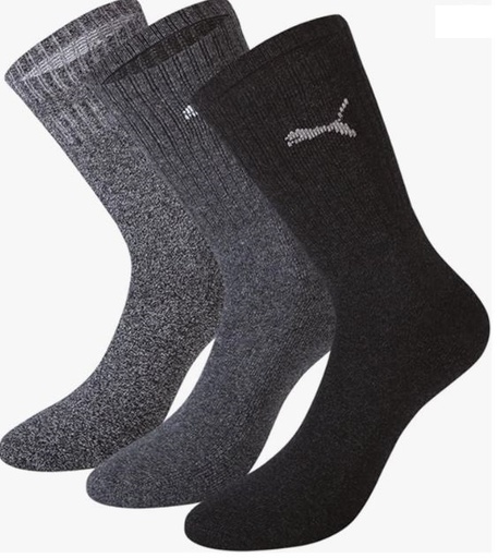 [DAC0472-3538-2] Calcetines Puma Regular Crew Pack 3 Pares Gris/Antracita/Gris Talla 35/38-2