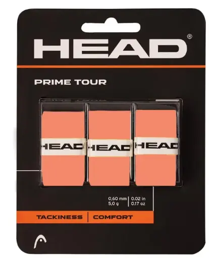 [DAB1274-SNx] Overgrips Head Prime Tour Blíster 3 Unidades Salmón