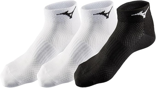 [DAC0852] Calcetines Mizuno Training Mid 3 Pares Blanco/Blanco/Negro