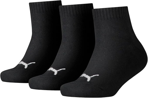 [DAC0477] Calcetines Puma Kids Quarter Pack 3 Pares Negro