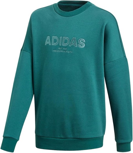 [R311SUS1003-VE-A78] ALLCARP Crew Sudadera adidas Juniors Verde 7/8 años