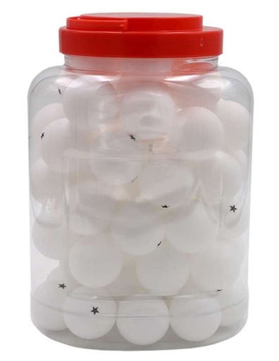 [D141PEL1002-BL-060] Pelotas Ping Pong Softee Iniciacion 60 Bolas Blanco