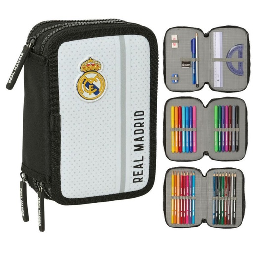 [DAC0906] Estuche Plumier Triple 36 piezas Real Madrid 