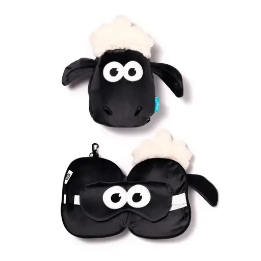 [DAC1445] Almohada de Viaje con Antifaz Relaxeazzz La Oveja Shaun 