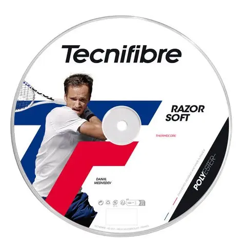 [DAC1459-BL-125] Cordaje Tenis Tecnifibre Razor Soft 100m Blanco