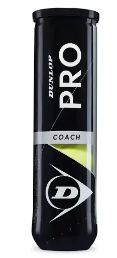[DAC1525-1] Pelotas Tenis Dunlop Pro Coach 1 Bote de 4 pelotas