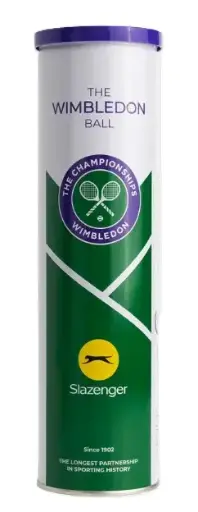 [DAC1532-1] Pelotas Tenis Slazenger WIMBLEDON B4 1 Bote Metal de 4 pelotas